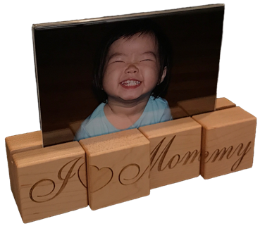 Personalized Block Photo Holder